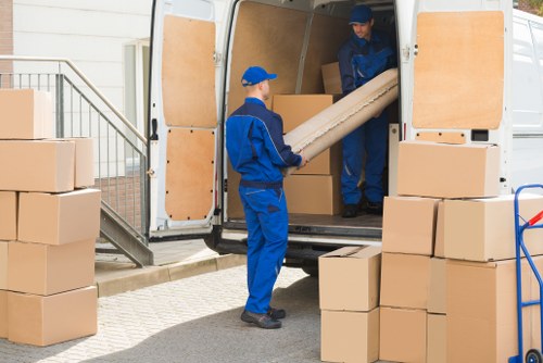 Removal van ready for a move in Brent