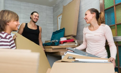 Commercial moving team planning a Brent office relocation