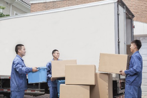 Office furniture and IT assets organized for commercial moves in Brent