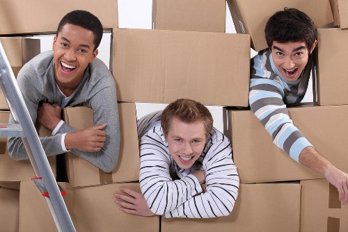 Moving van loaded for furniture removals in Brent